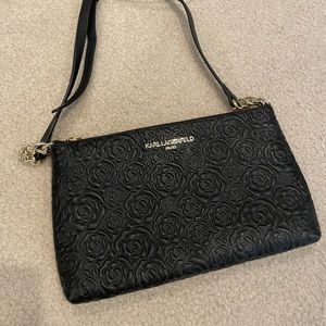 Karl Lagerfeld bag, classic camellia style